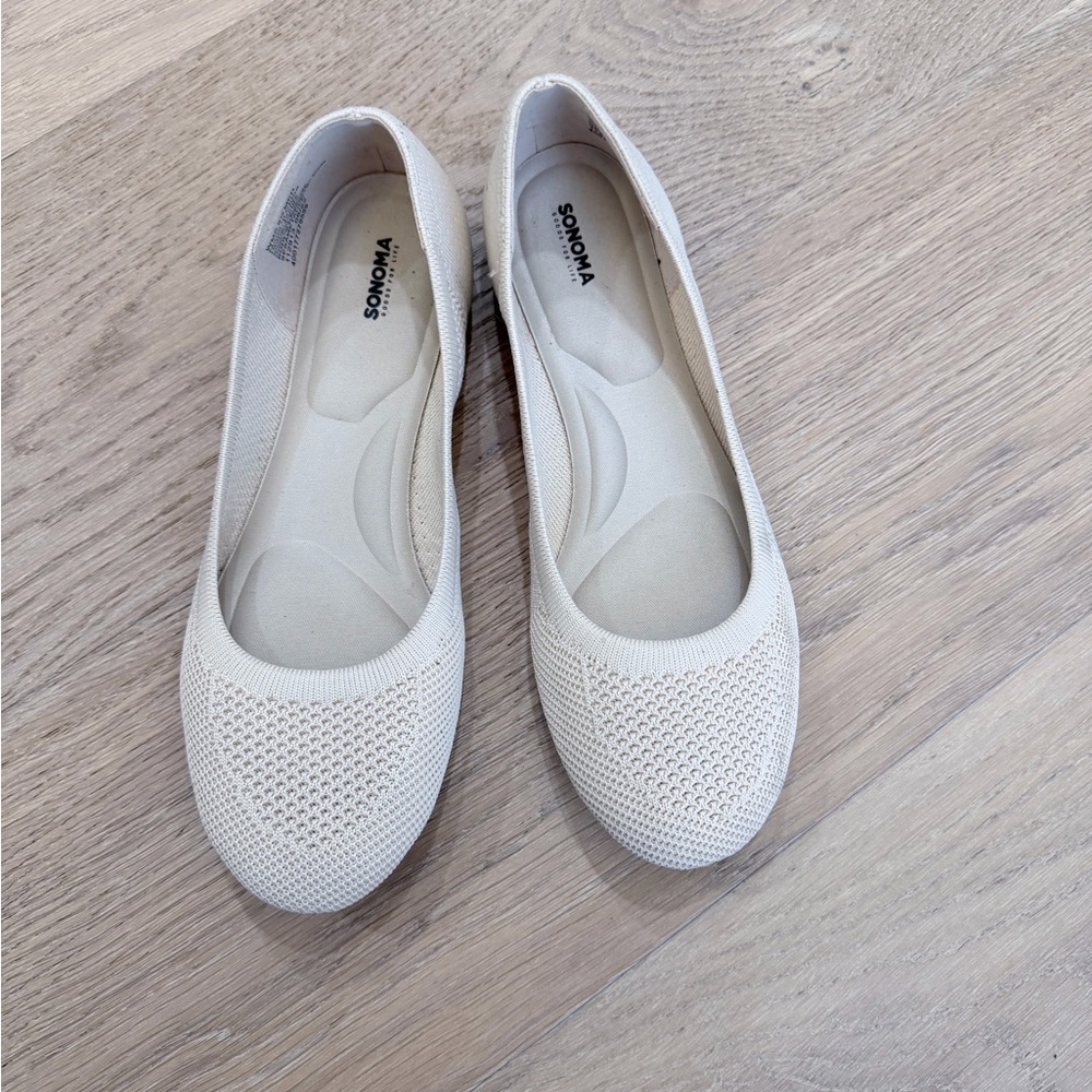 Kohl's Sonoma Women's Cream Flats
